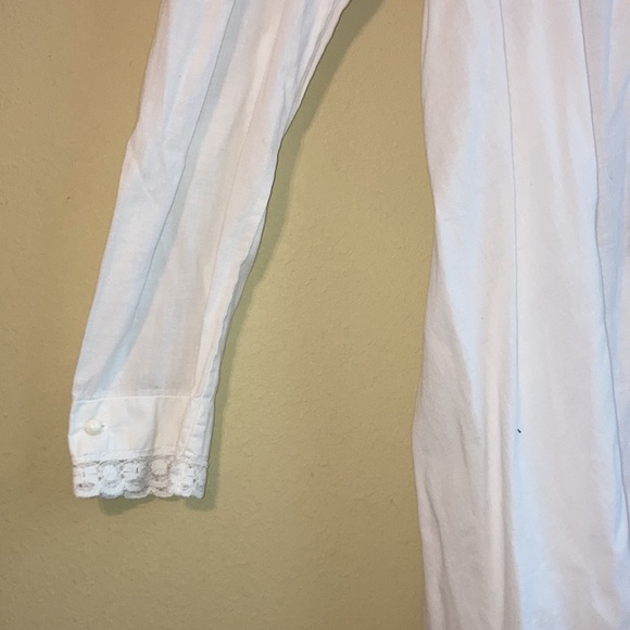 Vintage Bed Jacket Battenberg Cover Kimono Pajamas Coastal - Picture 7 of 13